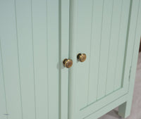 Spain Solid Mango Wood Sideboard Cabinet - Two Doors - Sideboard - Furniselan - Silt-Green