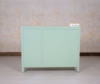 Spain Solid Mango Wood Sideboard Cabinet - 3 Doors & 3 Drawers - Sideboard - Furniselan - Silt-Green