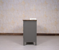 Spain Solid Mango Wood Sideboard Cabinet - Three Doors - Sideboard - Furniselan - Slate-Grey