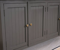 Spain Solid Mango Wood Sideboard Cabinet - 4 Doors - Sideboard - Furniselan - Slate-Grey