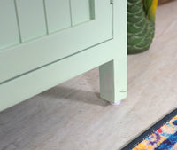 Spain Solid Mango Wood Sideboard Cabinet - 4 Doors - Sideboard - Furniselan - Silt-Green