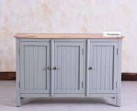 Spain Solid Mango Wood Sideboard Cabinet - Three Doors - Sideboard - Furniselan