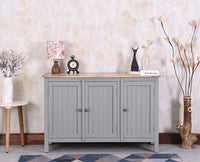Spain Solid Mango Wood Sideboard Cabinet - Three Doors - Sideboard - Furniselan