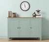 Spain Solid Mango Wood Sideboard Cabinet - Three Doors - Sideboard - Furniselan - Silt-GreenFurniselan