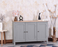 Spain Solid Mango Wood Sideboard Cabinet - Three Doors - Sideboard - Furniselan