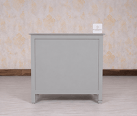 Spain Solid Mango Wood Sideboard Cabinet - Two Doors - Sideboard - Furniselan - Cool-Grey
