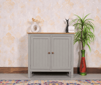 Spain Solid Mango Wood Sideboard Cabinet - Two Doors - Sideboard - Furniselan - Cool-Grey