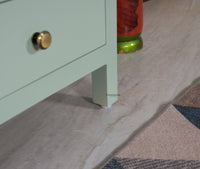 Spain Solid Mango Wood Tall Chest of Drawer - Five Drawers - Chest of Drawer - Furniselan - Silt-Green