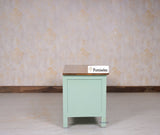 Spain Solid Mango Wood Tv cabinet - Two Doors and One Drawer - Tv Cabinet - Furniselan - Silt-Green