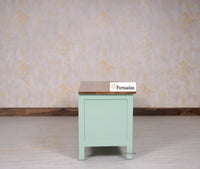 Spain Solid Mango Wood Tv cabinet - Two Doors and One Drawer - Tv Cabinet - Furniselan - Silt-Green