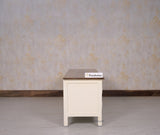 Spain Solid Mango Wood Tv cabinet - Two Doors and One Drawer - Tv Cabinet - Furniselan - Frosty-White
