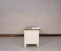 Spain Solid Mango Wood Tv cabinet - Two Doors and One Drawer - Tv Cabinet - Furniselan - Frosty-White