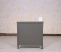 Spain Solid Mango Wood Wide Chest of Drawer - Five Drawers - Chest of Drawer - Furniselan - Slate-Grey