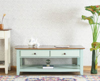 Spain Wooden Coffee Table Furniselan - Silt-Green