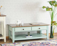 Spain Wooden Coffee Table Furniselan - Silt-Green