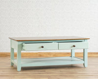 Spain Wooden Coffee Table Furniselan - Silt-Green