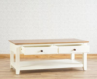 Spain Wooden Coffee Table Furniselan - Milky-White