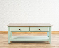 Spain Wooden Coffee Table Furniselan - Silt-Green