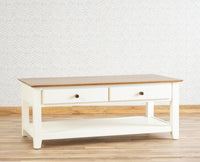 Spain Wooden Coffee Table Furniselan - Milky-White