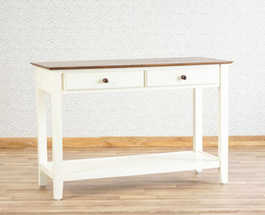 Spain Wooden Console Table Furniselan - Frosty White