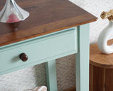 Spain Wooden Console Table Furniselan - Silt-Green