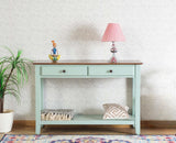 Spain Wooden Console Table Furniselan - Silt-Green
