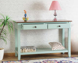 Spain Wooden Console Table Furniselan - Silt-Green