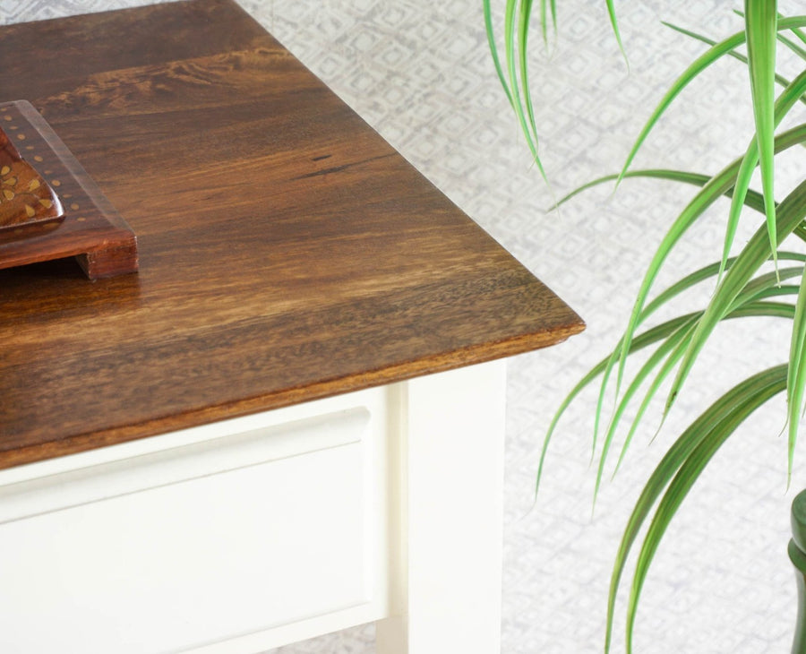 Spain Wooden Console Table Furniselan - Frosty White