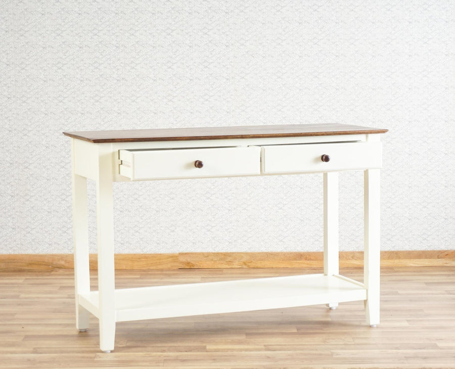 Spain Wooden Console Table Furniselan - Frosty White