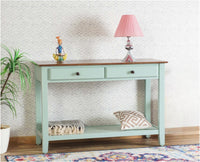 Spain Wooden Console Table Furniselan - Silt-Green