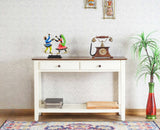 Spain Wooden Console Table Furniselan - Frosty White