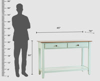 Spain Wooden Console Table Furniselan - Silt-Green