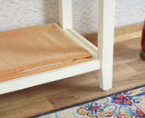 Spain Wooden Console Table Furniselan - Frosty White