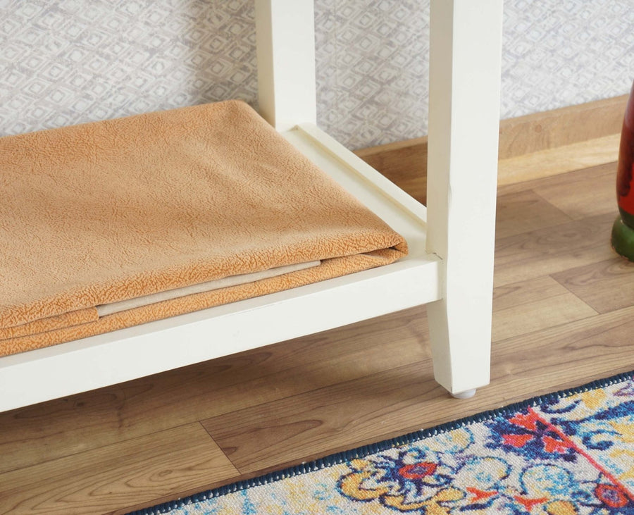 Spain Wooden Console Table Furniselan - Frosty White