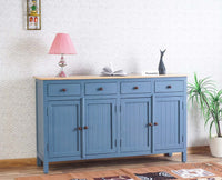 Spain Wooden Large Sideboard Cabinet  - China-Blue