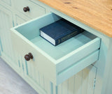 Spain Wooden Large Sideboard Cabinet - Sideboard - Furniselan - Silt-Green