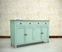 Spain Wooden Large Sideboard Cabinet - Sideboard - Furniselan - Silt-Green
