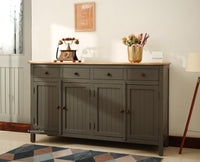 Spain Wooden Large Sideboard Cabinet slate grey 