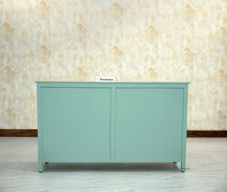 Spain Wooden Large Sideboard Cabinet - Sideboard - Furniselan - Silt-Green