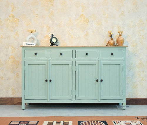 Spain Wooden Large Sideboard Cabinet - Sideboard - Furniselan - Silt-Green