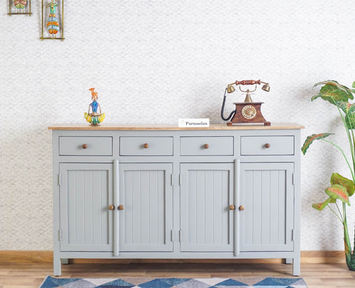 Spain Wooden Large Sideboard Cabinet  - Cool-Grey