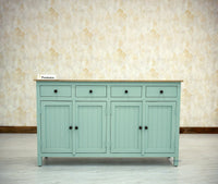 Spain Wooden Large Sideboard Cabinet - Sideboard - Furniselan - Silt-Green