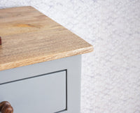 Spain Wooden Large Sideboard Cabinet  - Cool-Grey