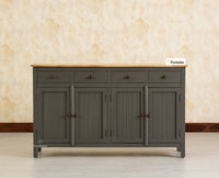 Spain Wooden Large Sideboard Cabinet slate grey 