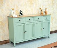 Spain Wooden Large Sideboard Cabinet - Sideboard - Furniselan - Silt-Green