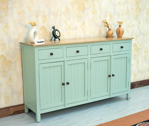 Spain Wooden Large Sideboard Cabinet - Sideboard - Furniselan - Silt-Green