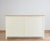 Spain Wooden Large Sideboard Cabinet  - Milky-White