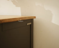 Spain Wooden Large Sideboard Cabinet slate grey 