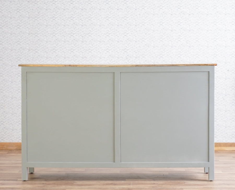 Spain Wooden Large Sideboard Cabinet  - Cool-Grey