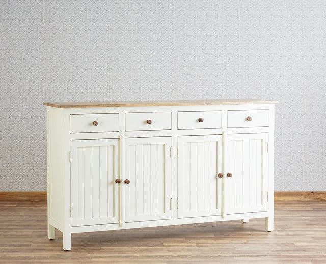 Spain Wooden Large Sideboard Cabinet  - Frosty White